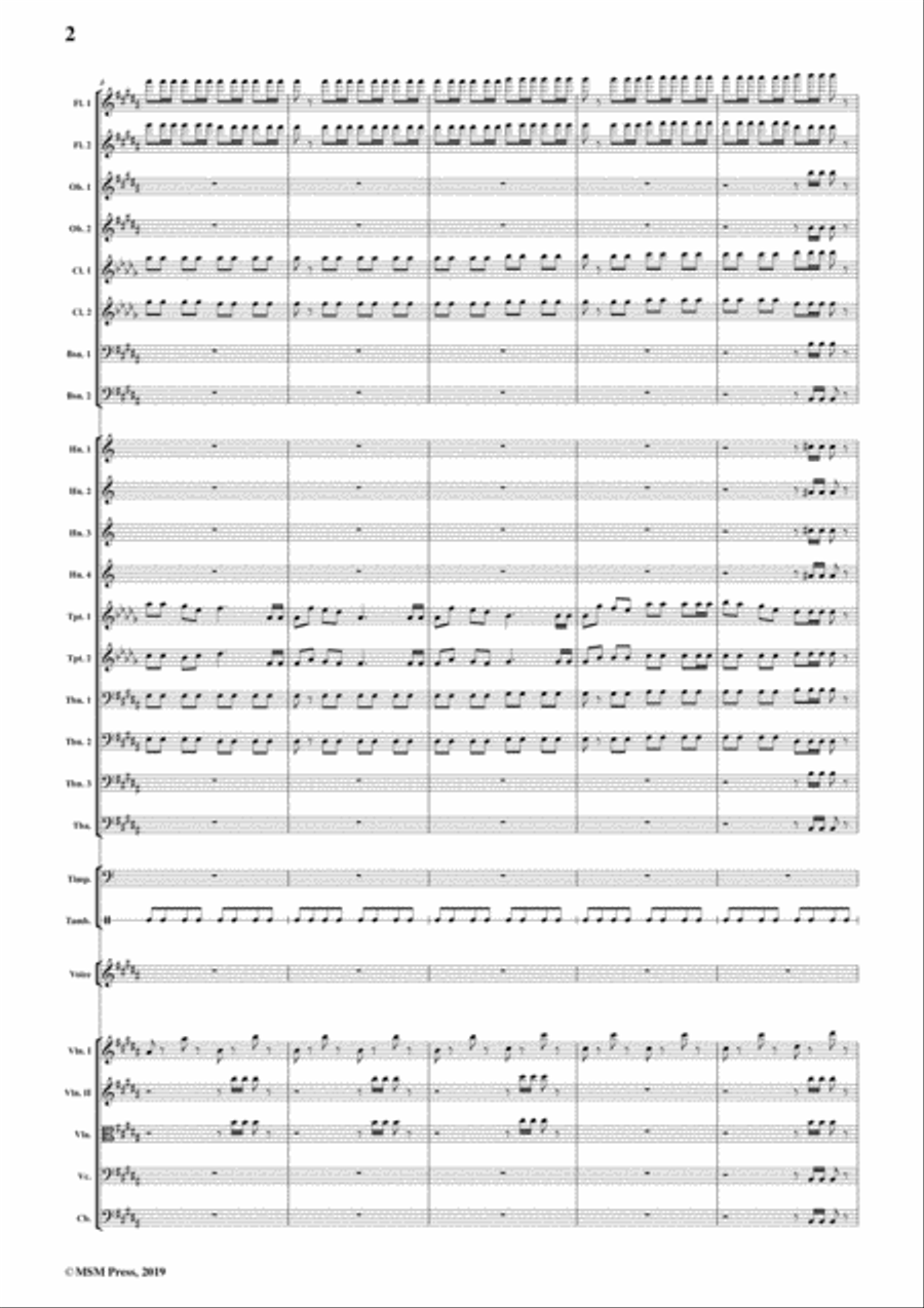 Pierpont-Jingle Bells(The One Horse Open Sleigh),in B Major,for Voice&Orchestra Flute scores gallery preview page 4