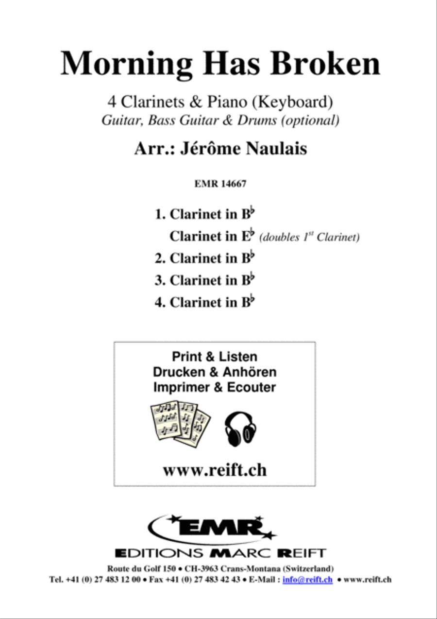 Morning Has Broken Morning Has Broken Clarinet scores gallery preview page 2