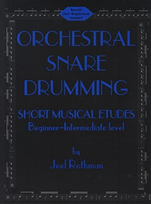 Book cover for Orchestral Snare Drumming