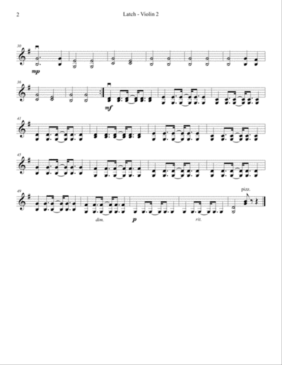 Latch String Quartet scores gallery preview page 3