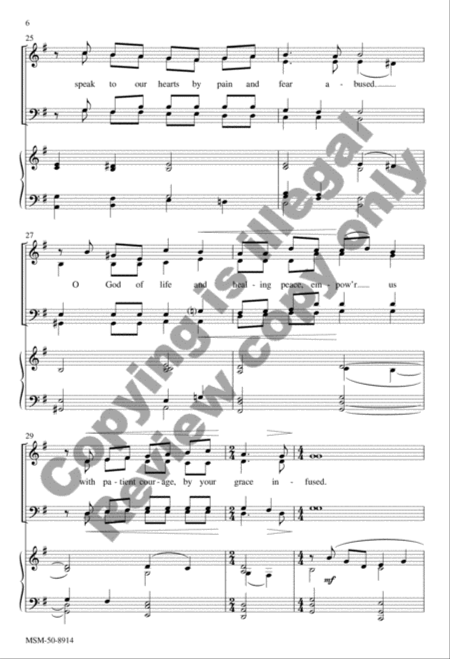 When Memory Fades (Choral Score) 4-Part scores gallery preview page 14