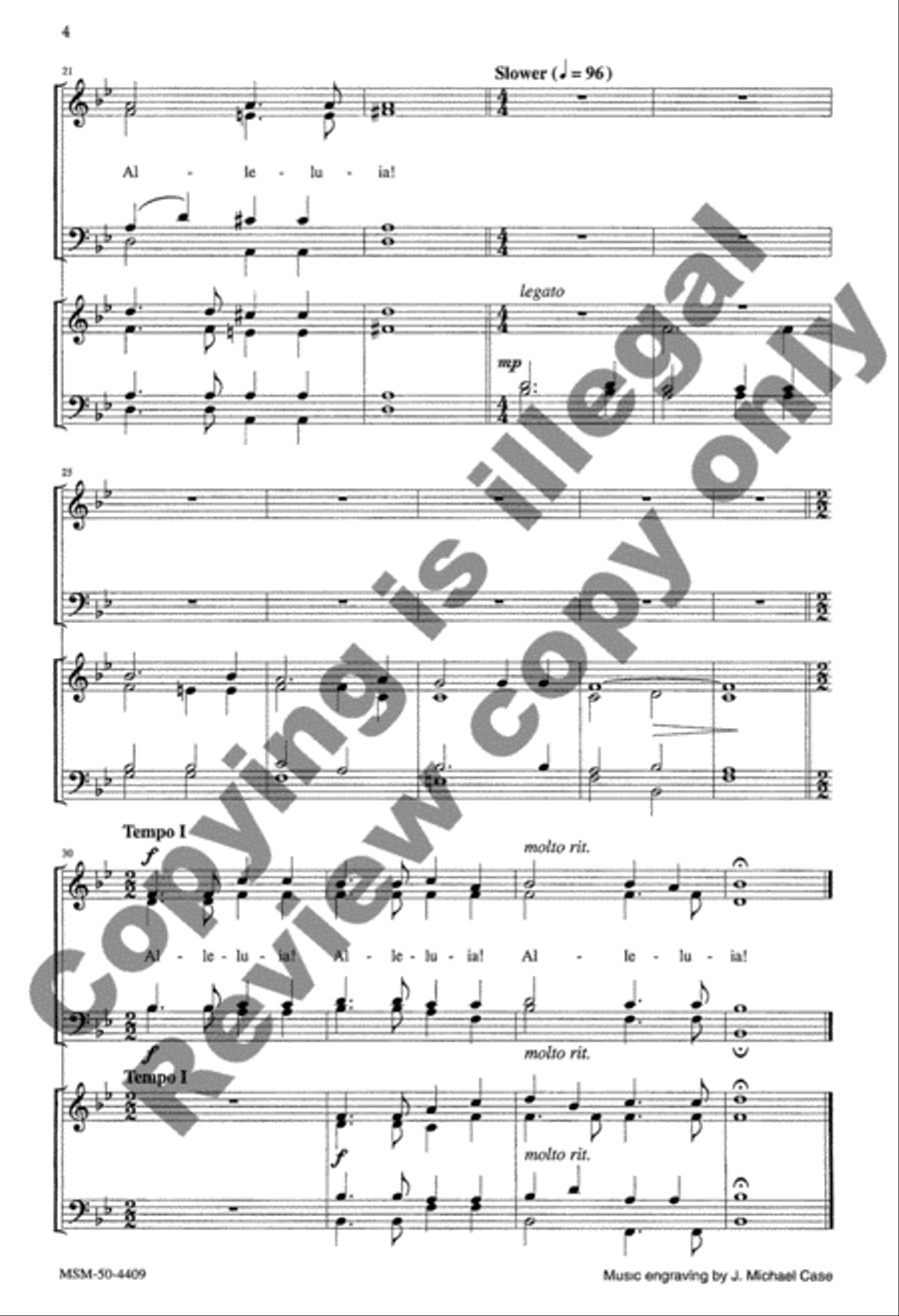 Christians, Rejoice! 4-Part scores gallery preview page 11