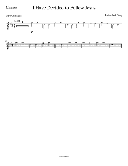 No Rehearsal Music: I Have Decided (Easy Arrangement) image number null