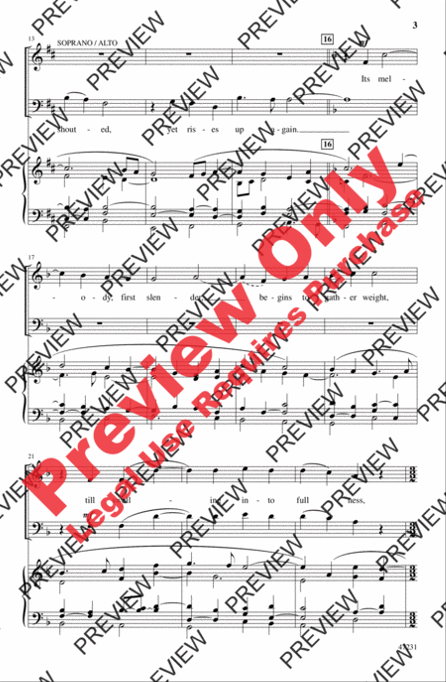 God's Song Cannot Be Silenced 4-Part scores gallery preview page 10