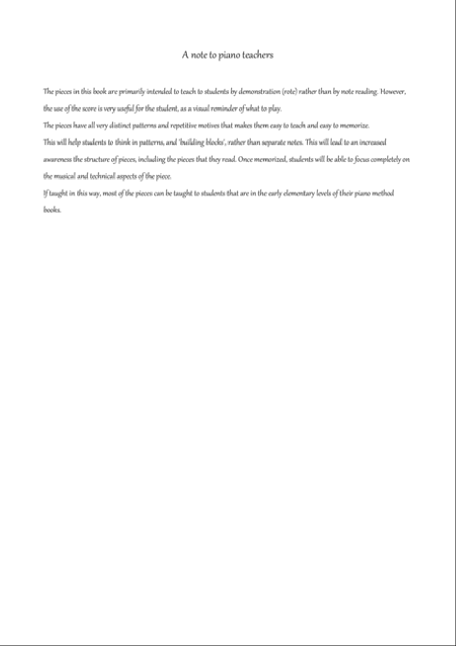 First recital pieces First recital pieces Easy Piano scores gallery preview page 2