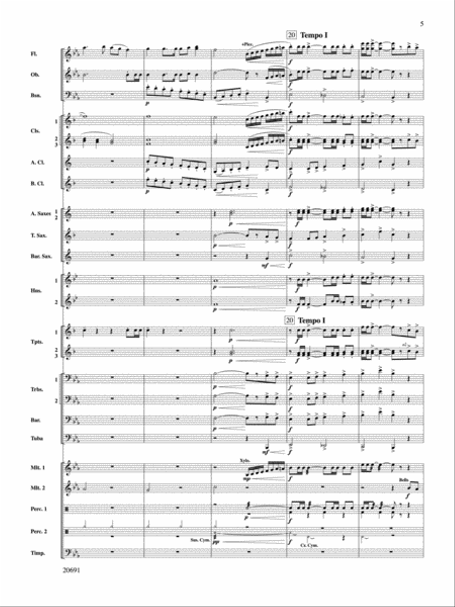 The Trail West Concert Band scores gallery preview page 5