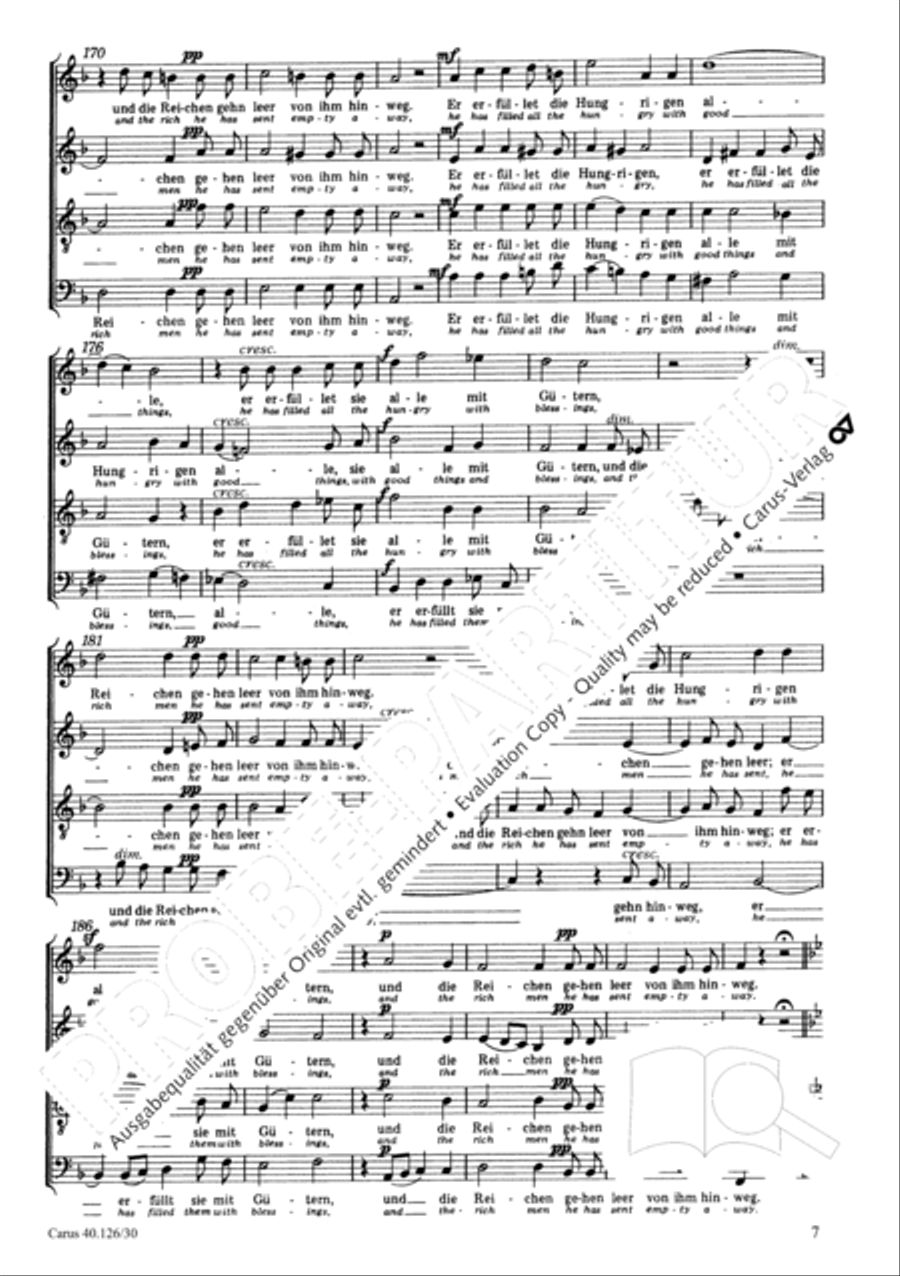 My soul exalts the Lord my God 4-Part scores gallery preview page 8