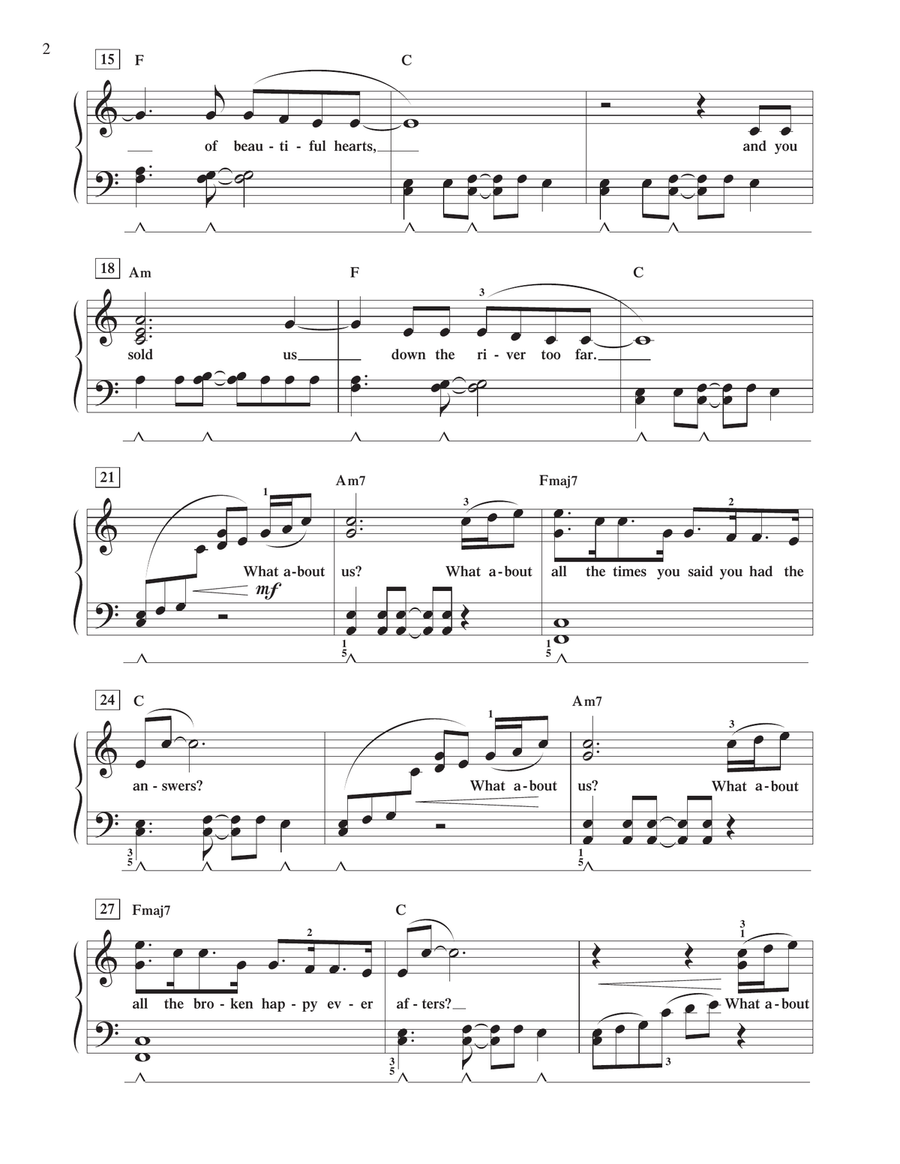 What About Us Piano Method scores gallery preview page 2