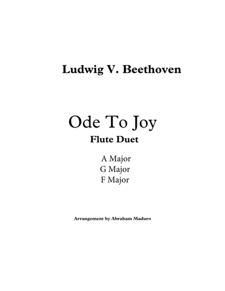 Beethoven`s Ode to Joy Flute Duet-Three Tonalities Included image number null