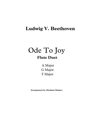 Beethoven`s Ode to Joy Flute Duet-Three Tonalities Included