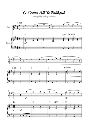 O Come All Ye Faithful (for flute and piano accompaniment)