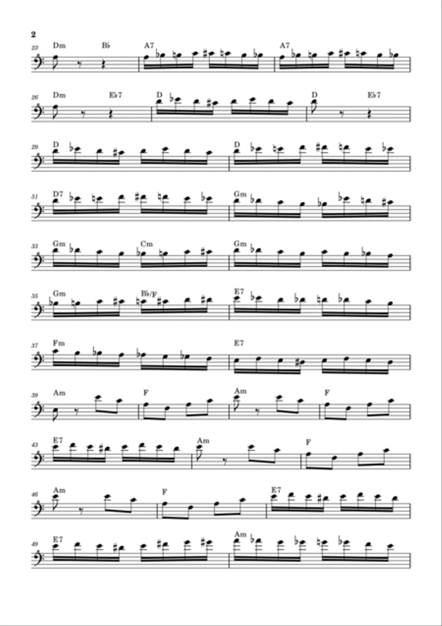 The Flight Of The Bumblebee Trombone Solo scores gallery preview page 2