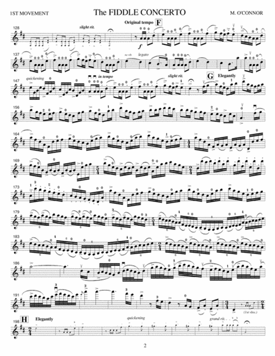 The Fiddle Concerto (violin solo part – violin and symphony orchestra) image number null