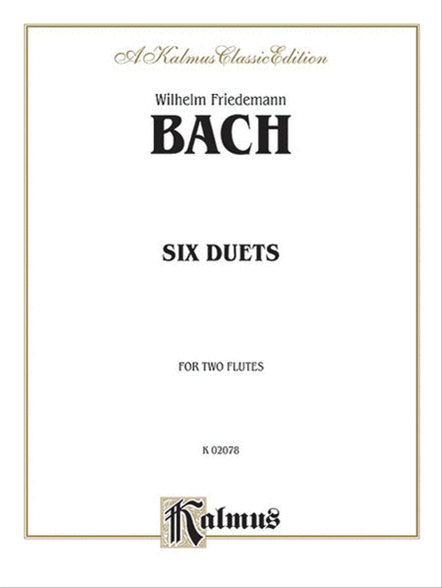 Six Duets for Two Flutes Flute Duet scores gallery preview page 1