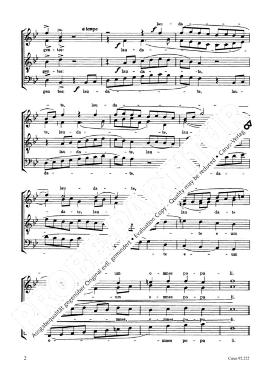 Laudate Dominum 4-Part scores gallery preview page 3