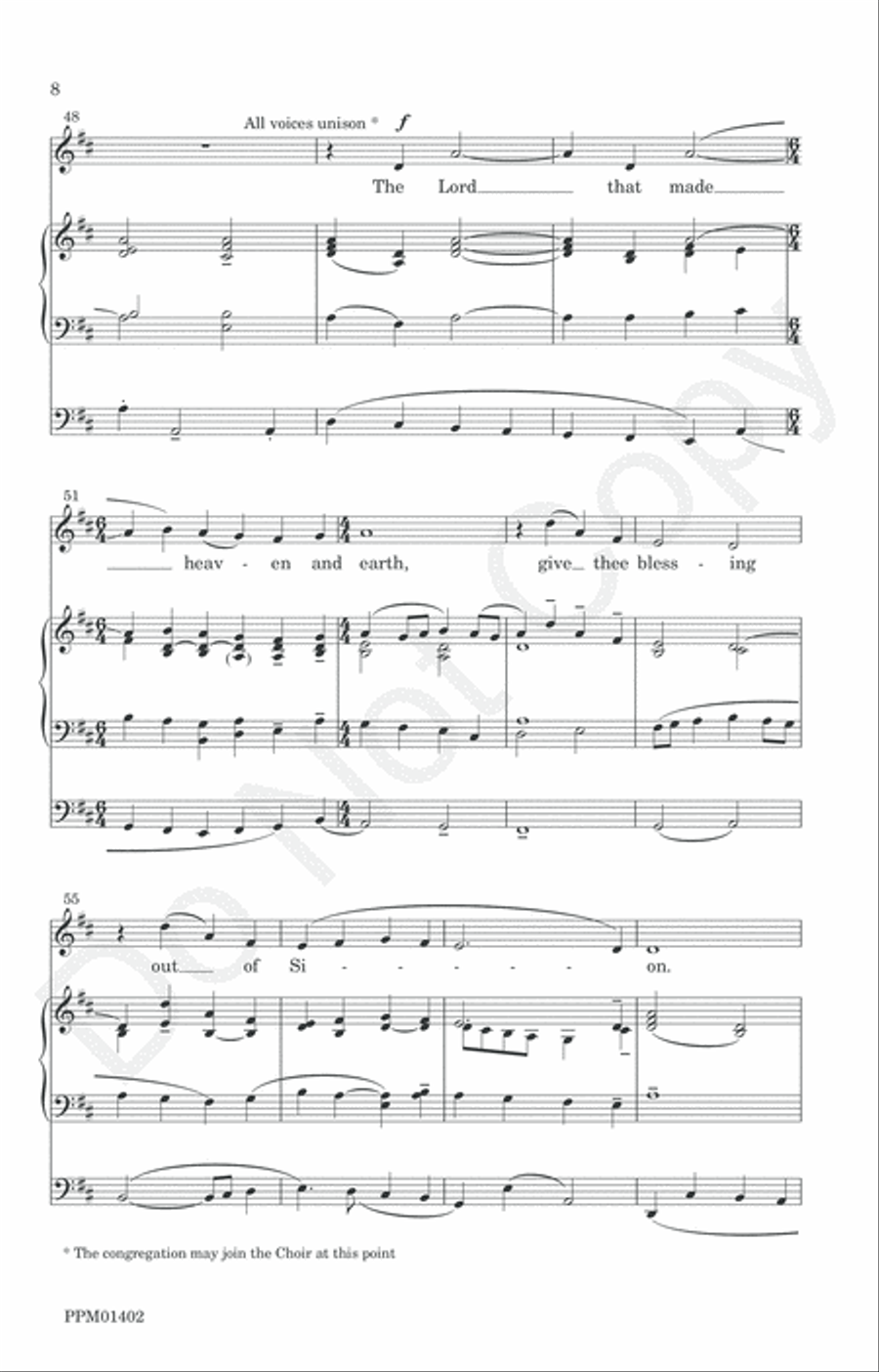 Behold Now, Praise the Lord 4-Part scores gallery preview page 11