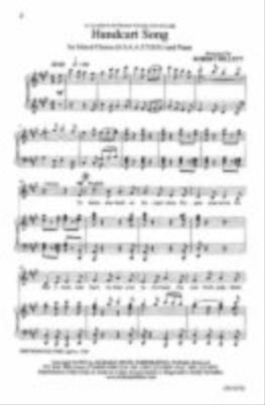 The Handcart Song - SSAATTBB SSAATTBB scores gallery preview page 2