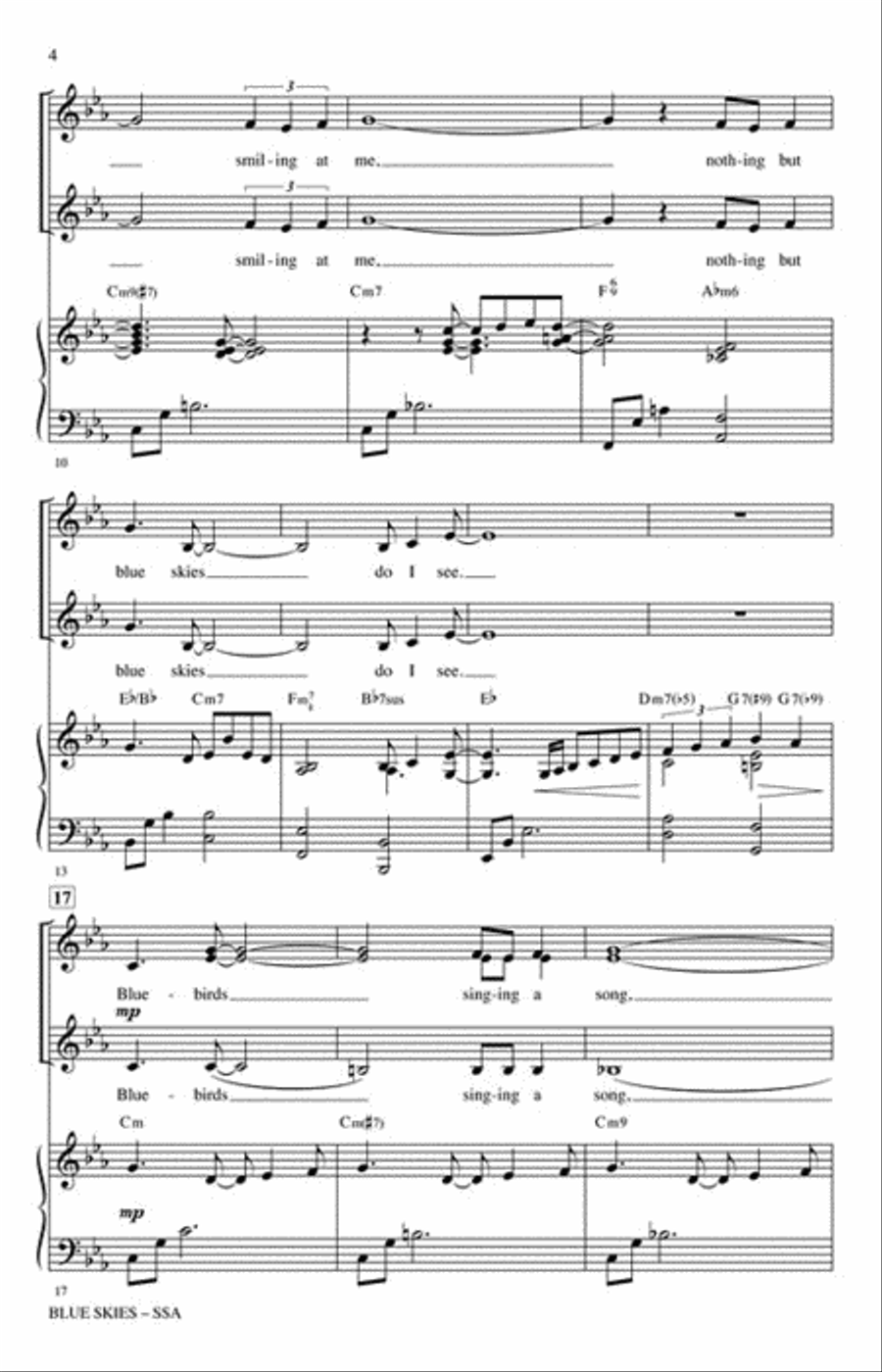 Blue Skies Blue Skies SSA scores gallery preview page 3