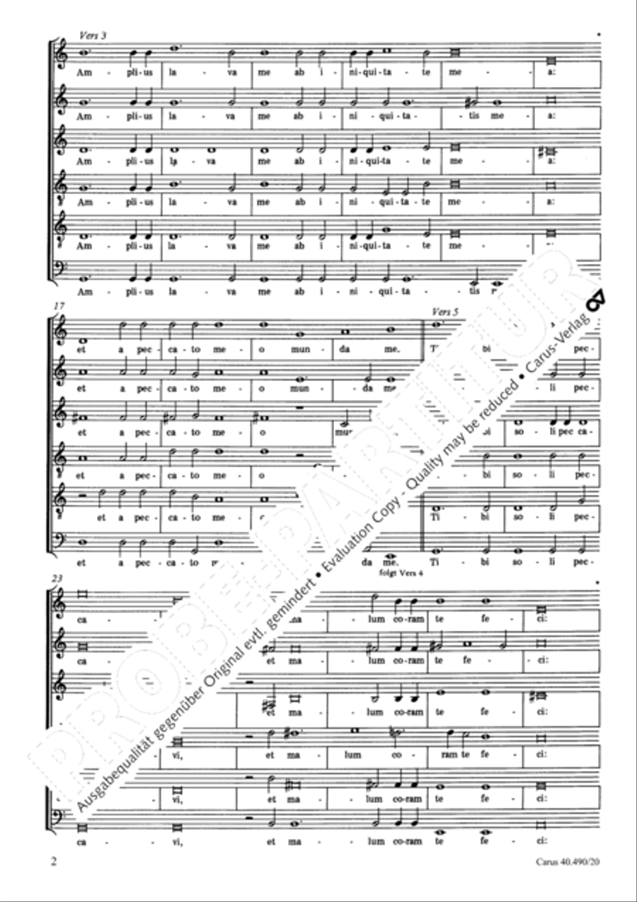 Miserere Choir scores gallery preview page 3