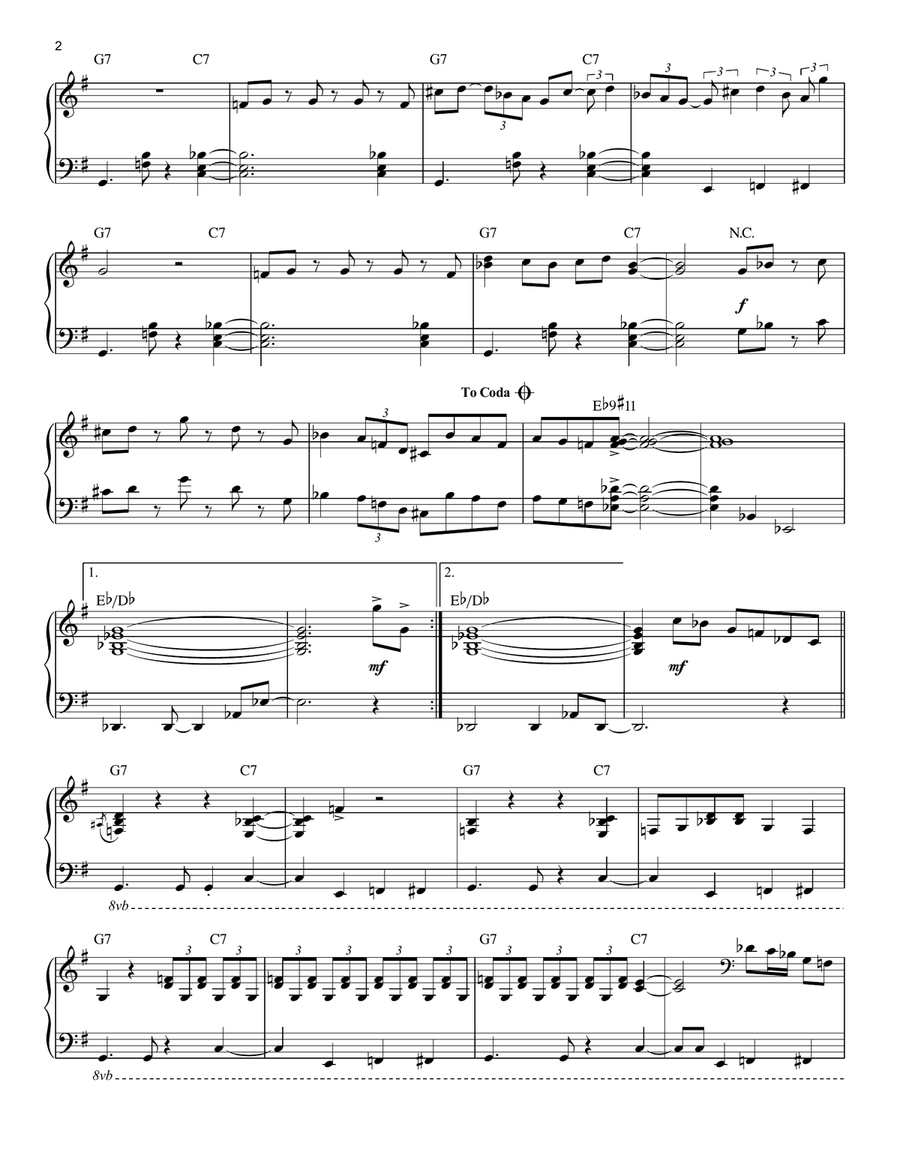 Red Baron Piano Solo scores gallery preview page 2