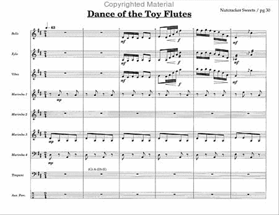 Nutcracker Sweets Percussion Ensemble scores gallery preview page 11