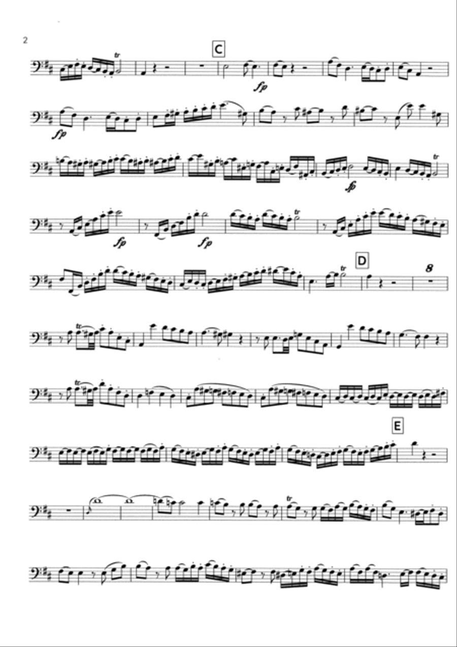 Mozart Flute Concerto op. 314 for Bassoon Flute scores gallery preview page 2