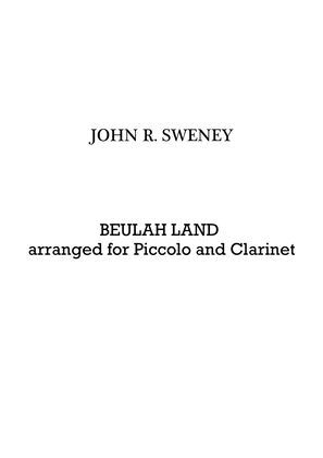 Beulah Land - Piccolo and Clarinet Duet