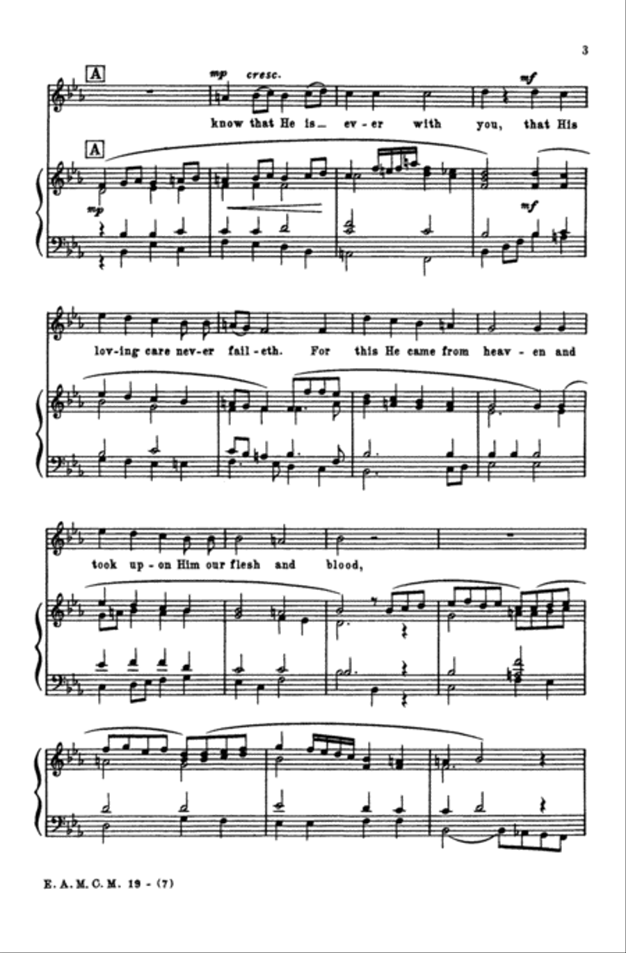 Hearken! Stay Close to Jesus Christ 4-Part scores gallery preview page 3