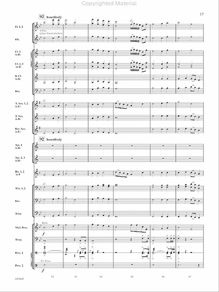Fantasy on Early American Tunes Fantasy on Early American Tunes Concert Band scores gallery preview page 18