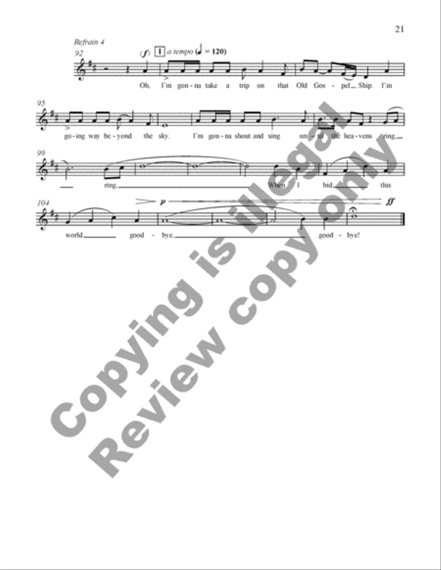 Gospel Songs: The Gospel Ship 4-Part scores gallery preview page 41