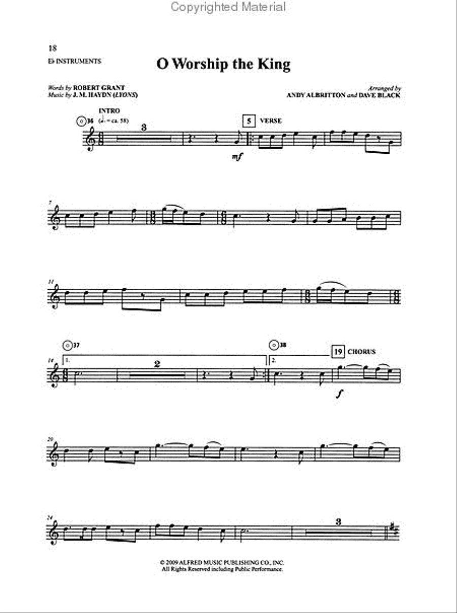 Living Praise Instrumental Collection Baritone Saxophone scores gallery preview page 2