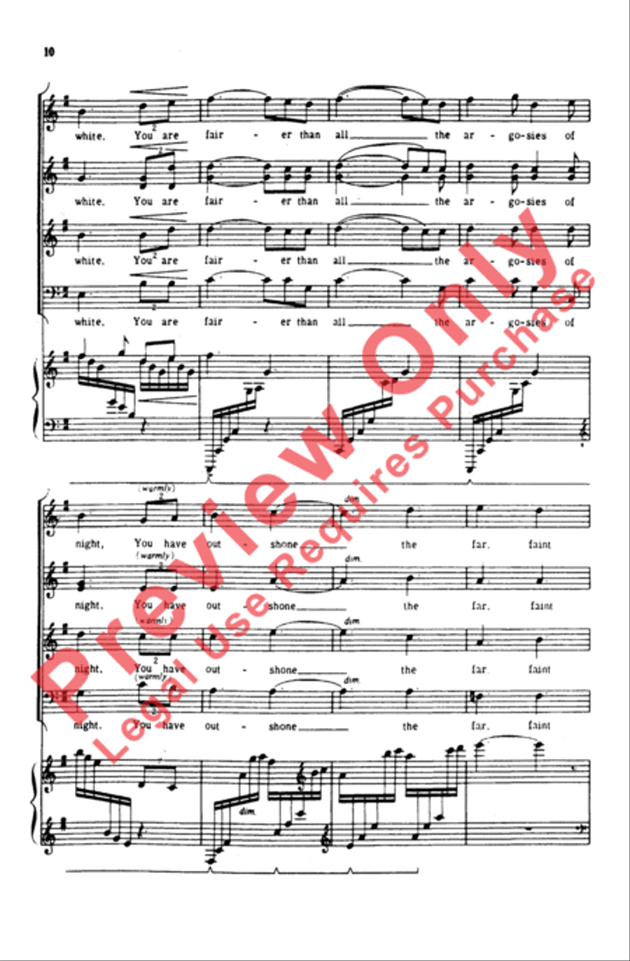 Feast of Lanterns 4-Part scores gallery preview page 9