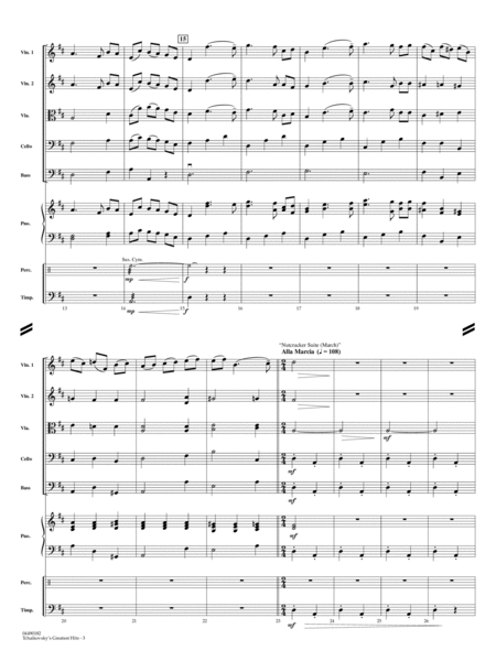 Tchaikovsky's Greatest Hits (arr. Elliot Del Borgo) - Full Score