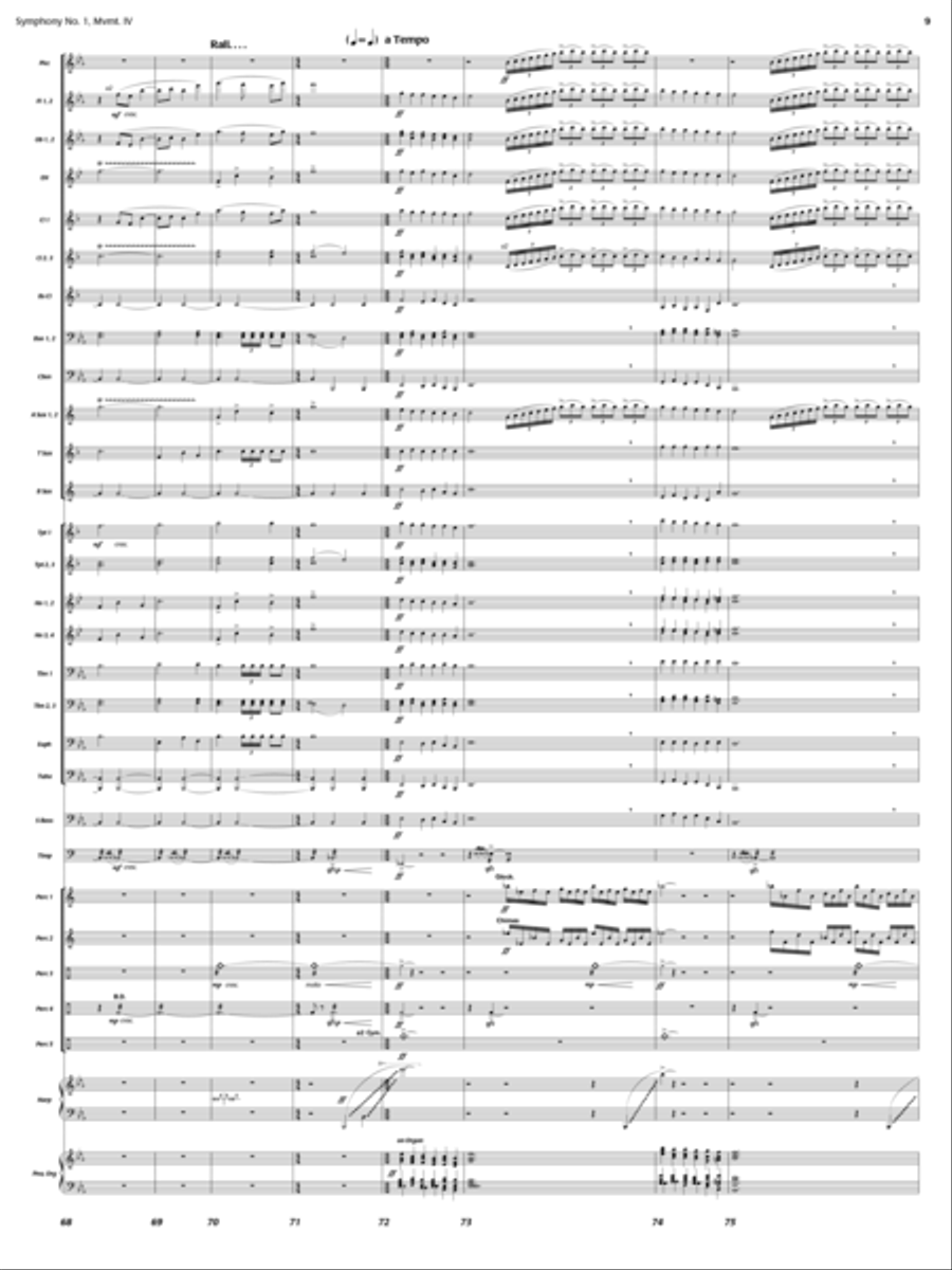 New Day Rising (Symphony 1, New Day Rising, Mvt. IV) Concert Band scores gallery preview page 8