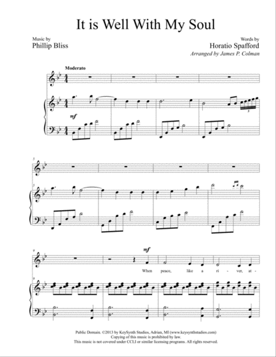 It is Well With My Soul High Voice scores gallery preview page 3