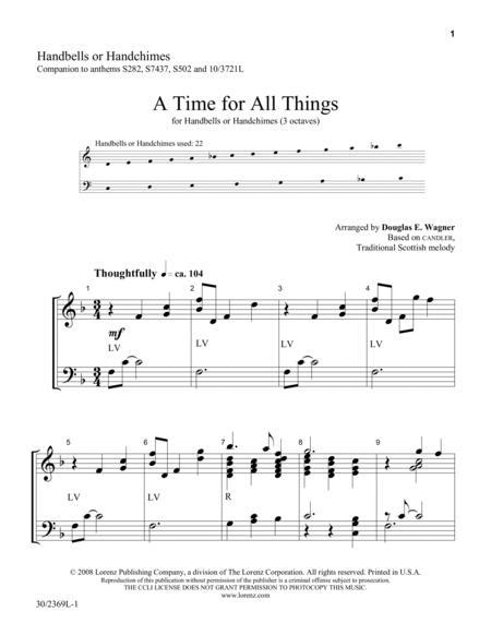 A Time for All Things - Reproducible Handbell Part