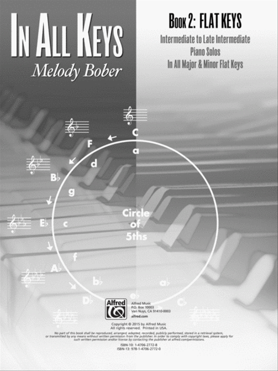 In All Keys, Book 2: Flat Keys: Intermediate to Late Intermediate Piano Solos in All Major and Minor Flat Keys Piano Method scores gallery preview page 1
