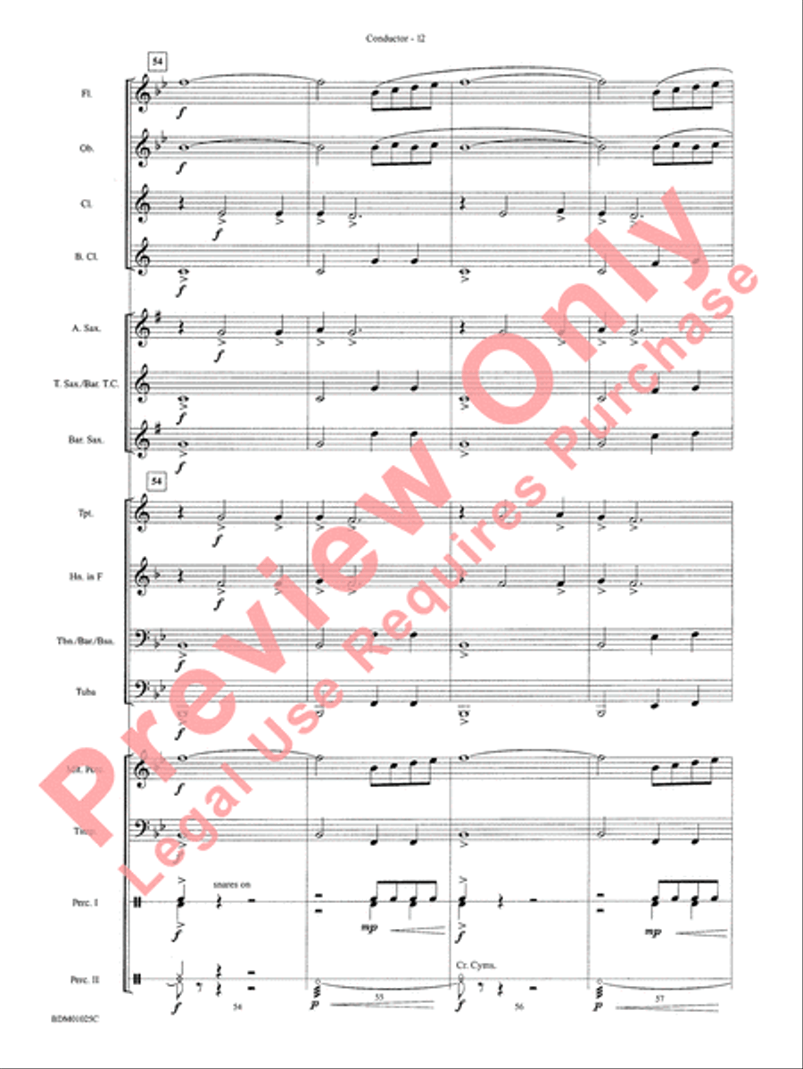 Vandivere Fanfare Vandivere Fanfare Concert Band scores gallery preview page 14