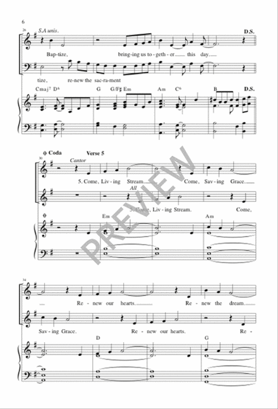 Rain, O Waters Rain, O Waters 3-Part scores gallery preview page 7