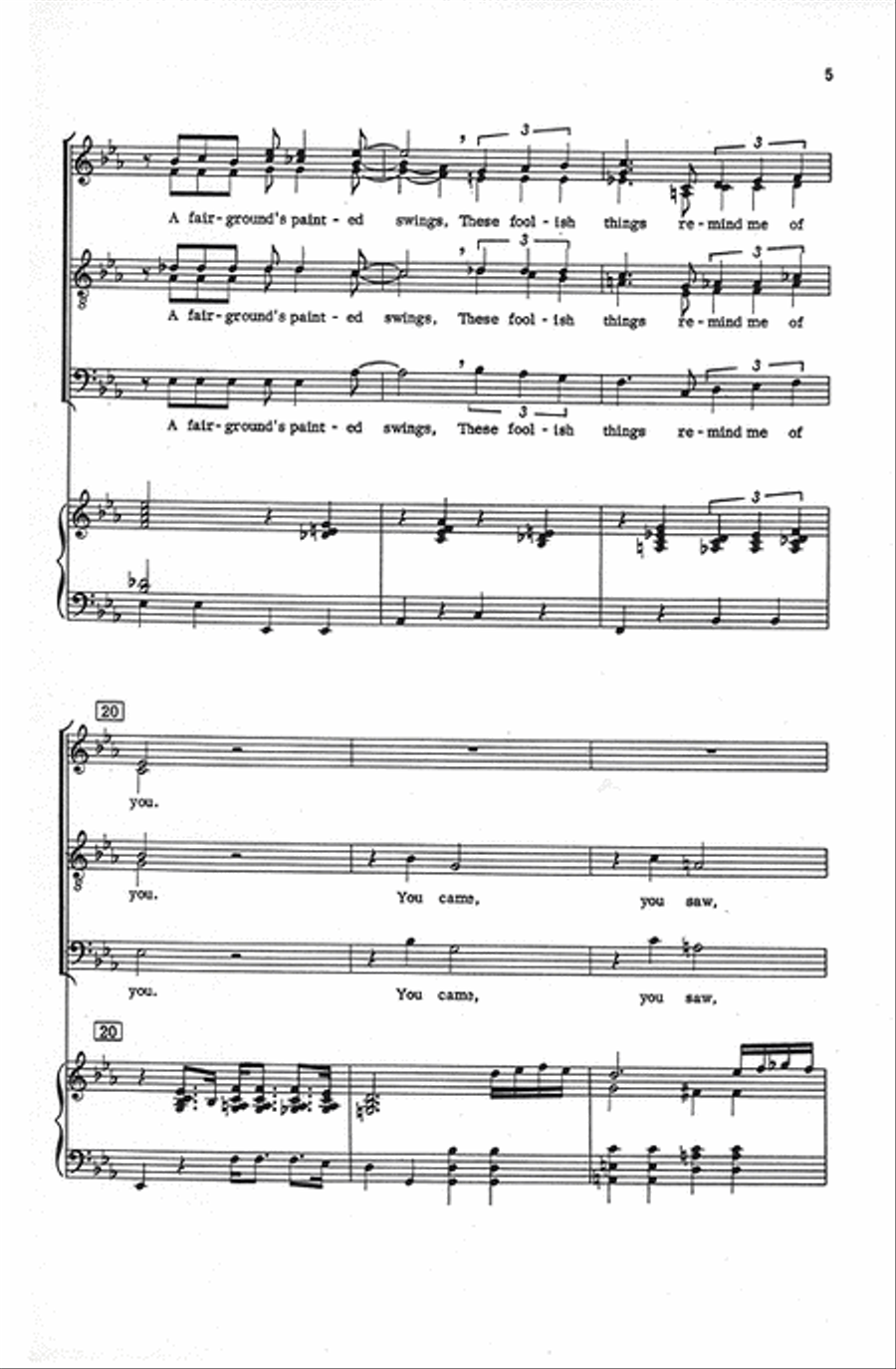 These Foolish Things These Foolish Things Divisi scores gallery preview page 5