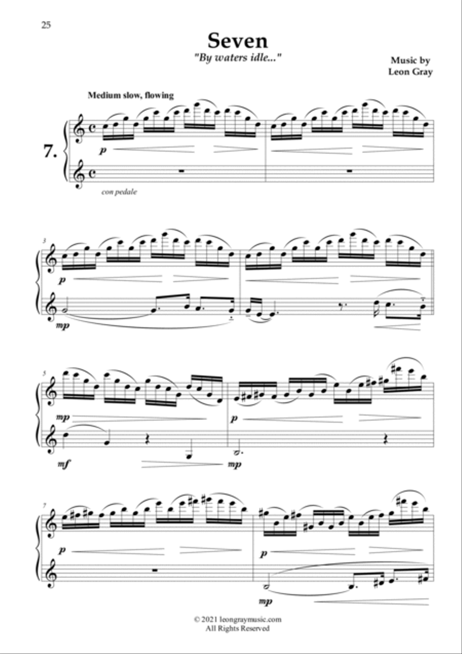By Water's Idle, On Russet Floors (No. 7), Leon Gray Piano Solo scores gallery preview page 2