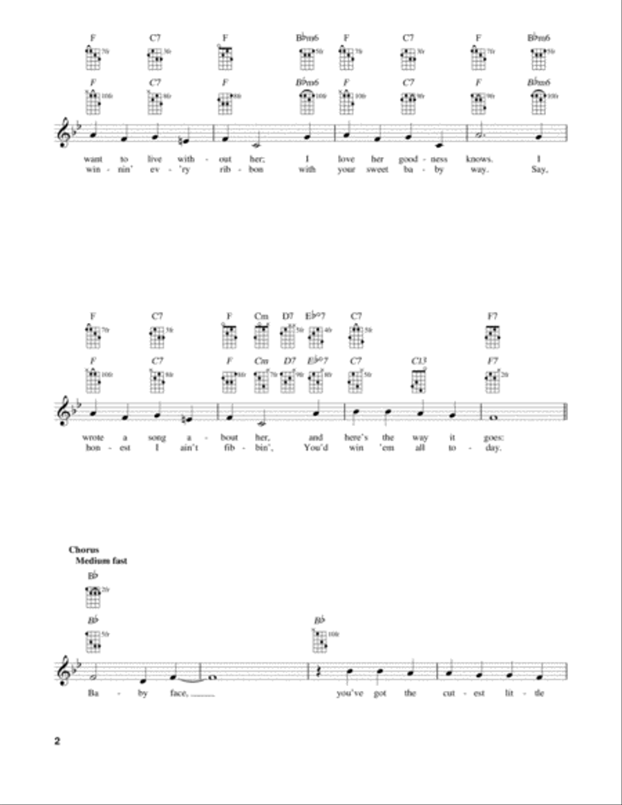 Baby Face Banjo scores gallery preview page 2