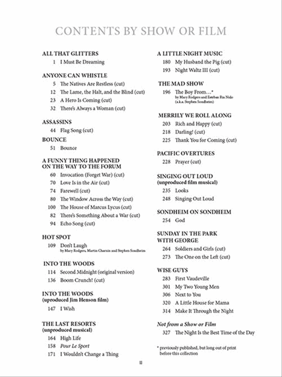 The Almost Unknown Stephen Sondheim Piano, Vocal scores gallery preview page 3
