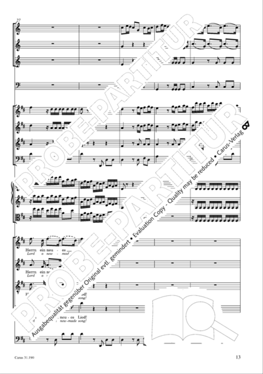 Sing to the Lord a new song (Singet dem Herrn ein neues Lied) ATB scores gallery preview page 14