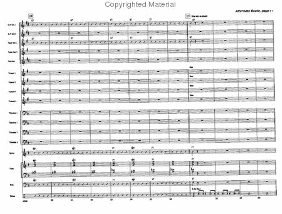 Alternate Route Jazz Ensemble scores gallery preview page 11