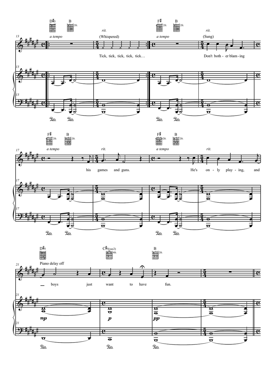 Strength Through Music Piano, Vocal, Guitar scores gallery preview page 2