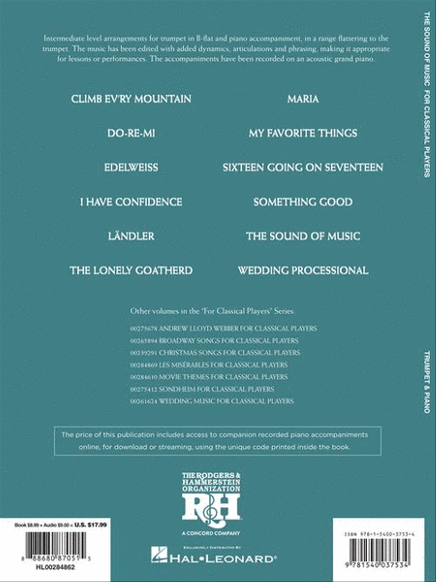 The Sound of Music for Classical Players - Trumpet and Piano Trumpet Solo scores gallery preview page 7