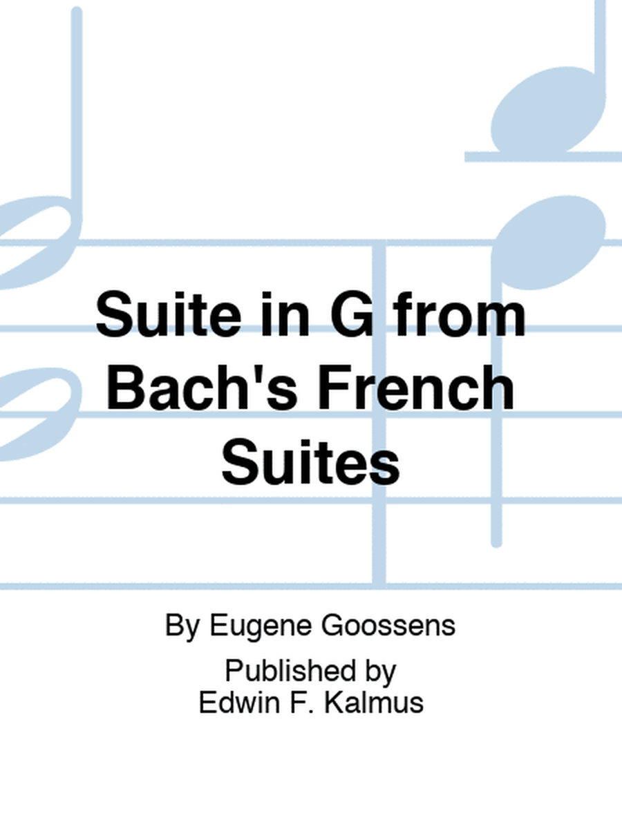 Suite in G from Bach's French Suites