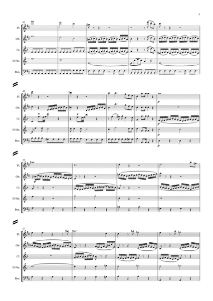 Mozart: Divertimento in D "Salzburg Symphony No.1" K136 - wind quintet image number null
