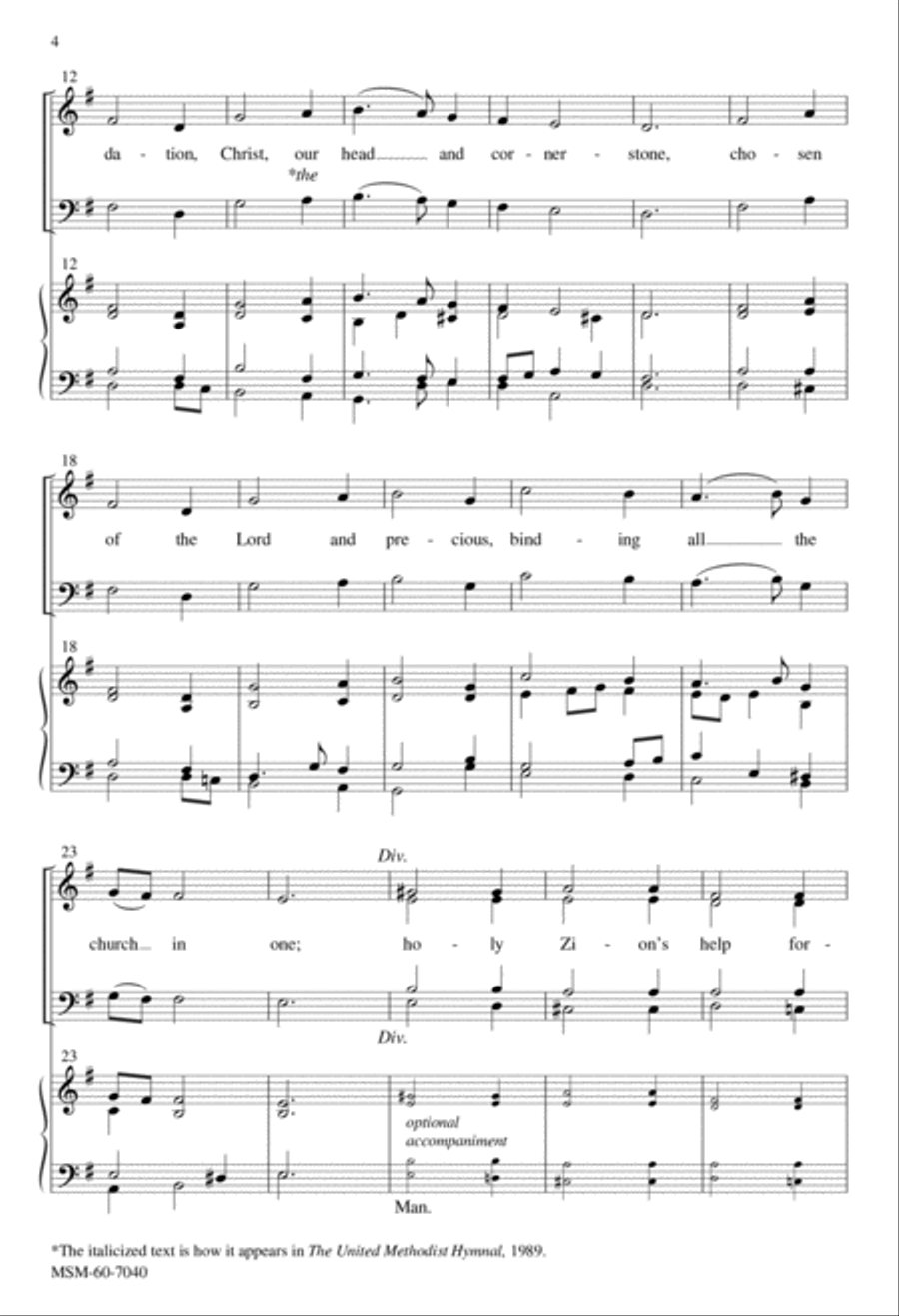 Christ Is Made the Sure Foundation 4-Part scores gallery preview page 3